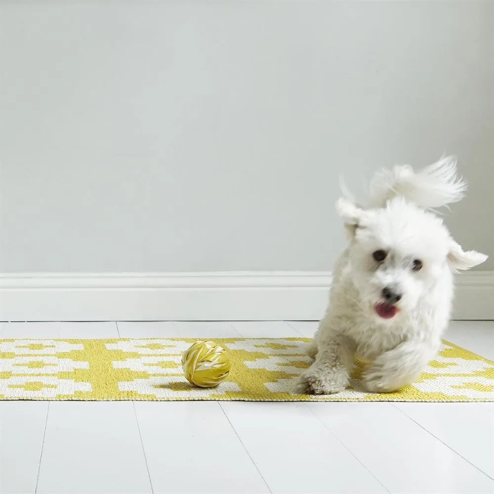 Flower gulvteppe sun (gult), 70x100 cm Brita Sweden