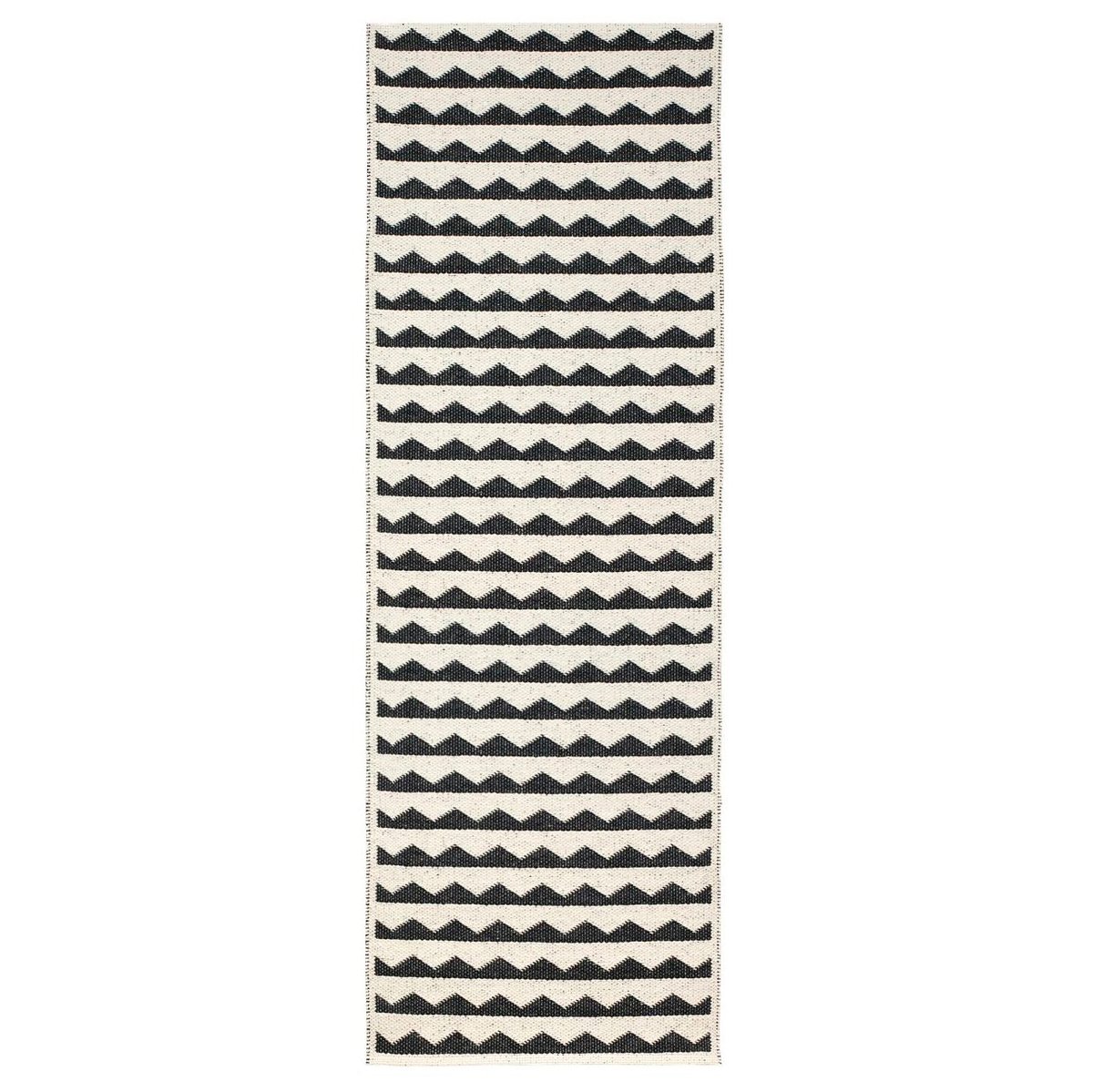 Gittan gulvteppe svart 70x250 cm