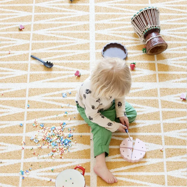 Helmi gult stort gulvteppe, 150x200 cm Brita Sweden