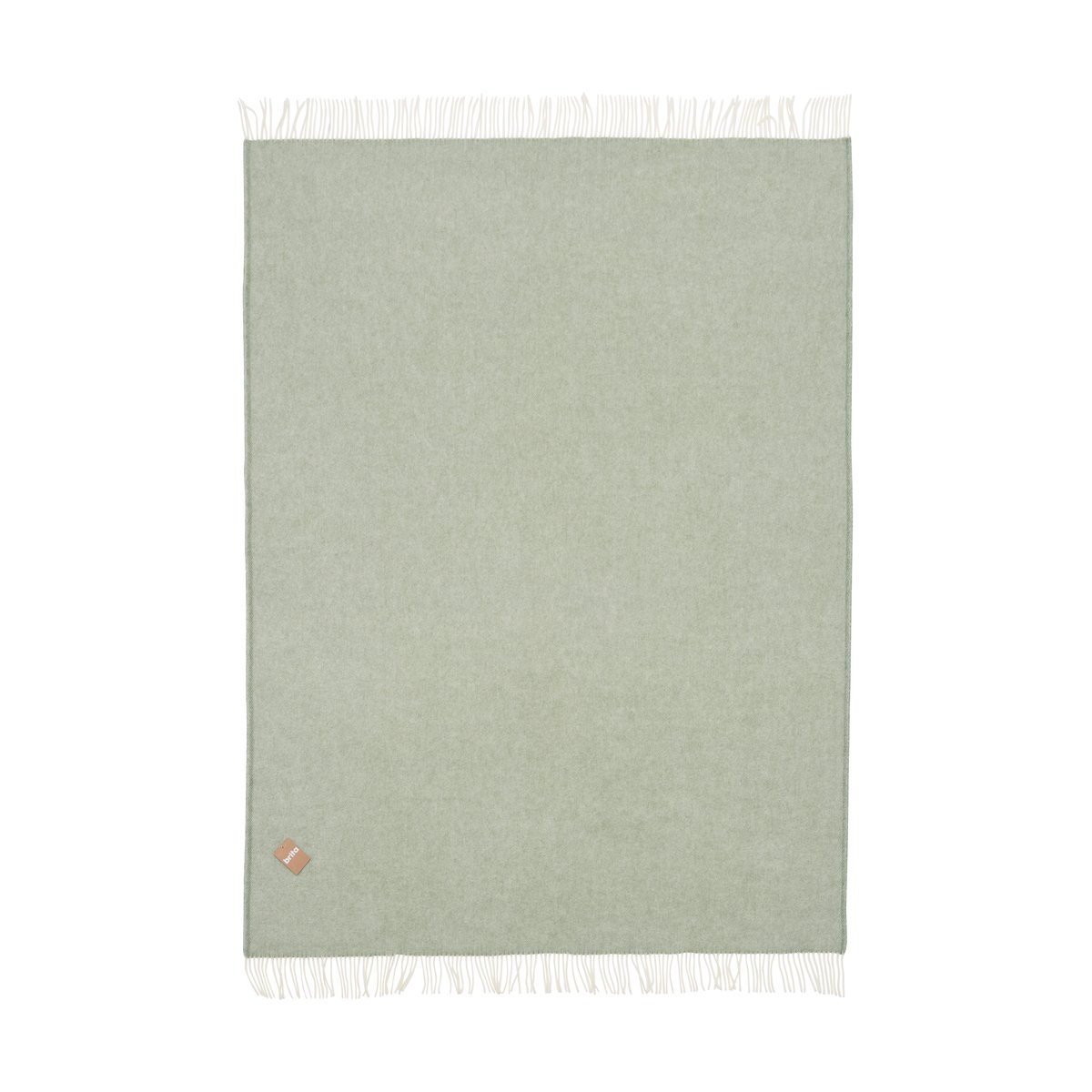 Bilde av Brita Sweden Mono ullpledd 170x130 cm Moss