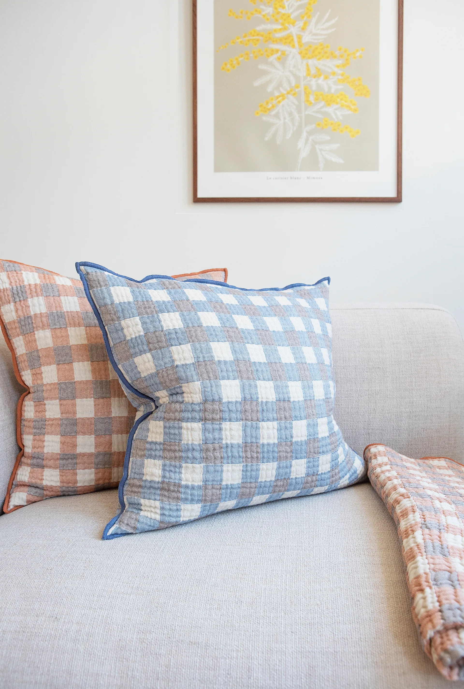 Pomme putetrekk, Blue, 50x50 cm Brita Sweden