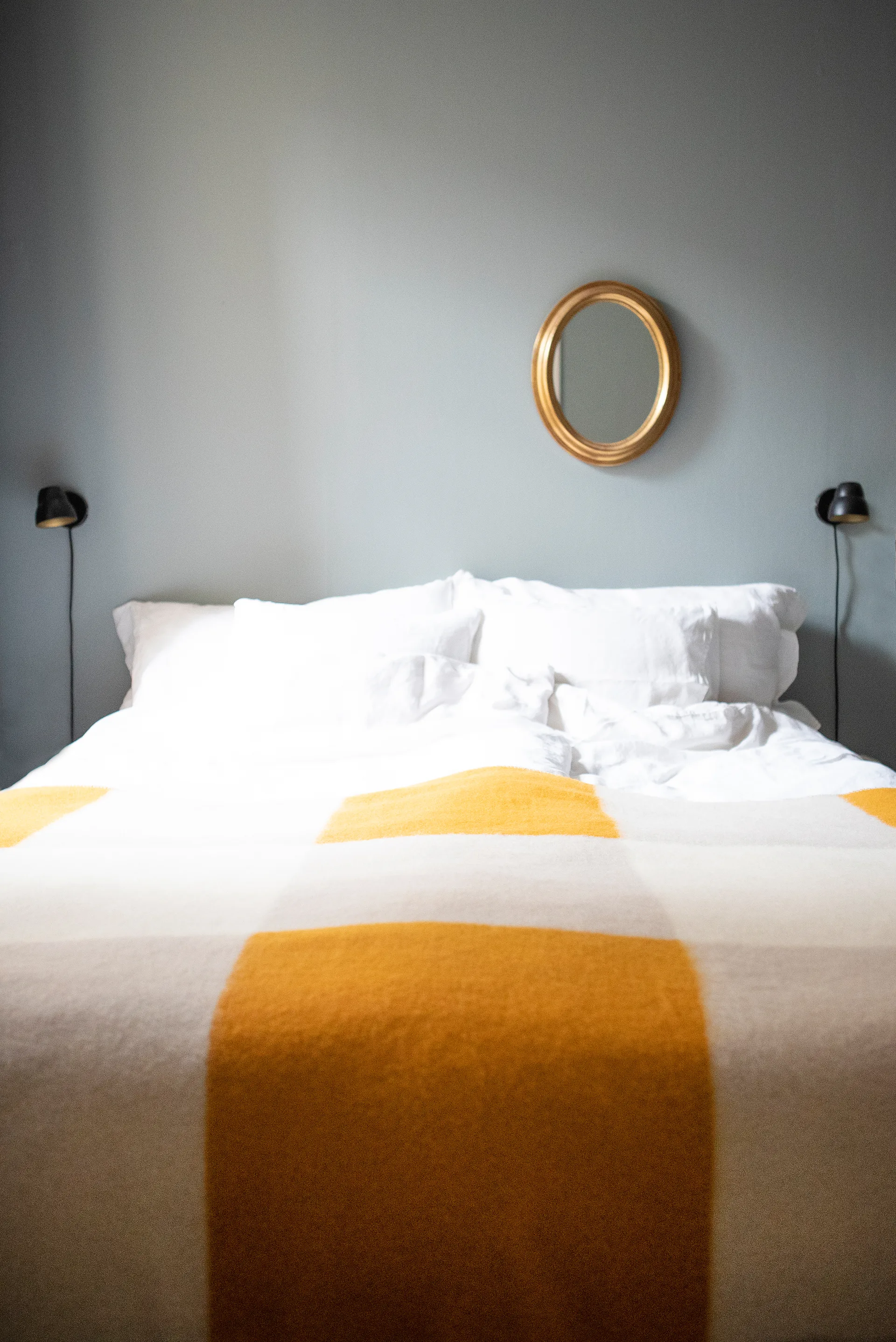 Pop ullpledd 130 x 200 cm, Gul Brita Sweden