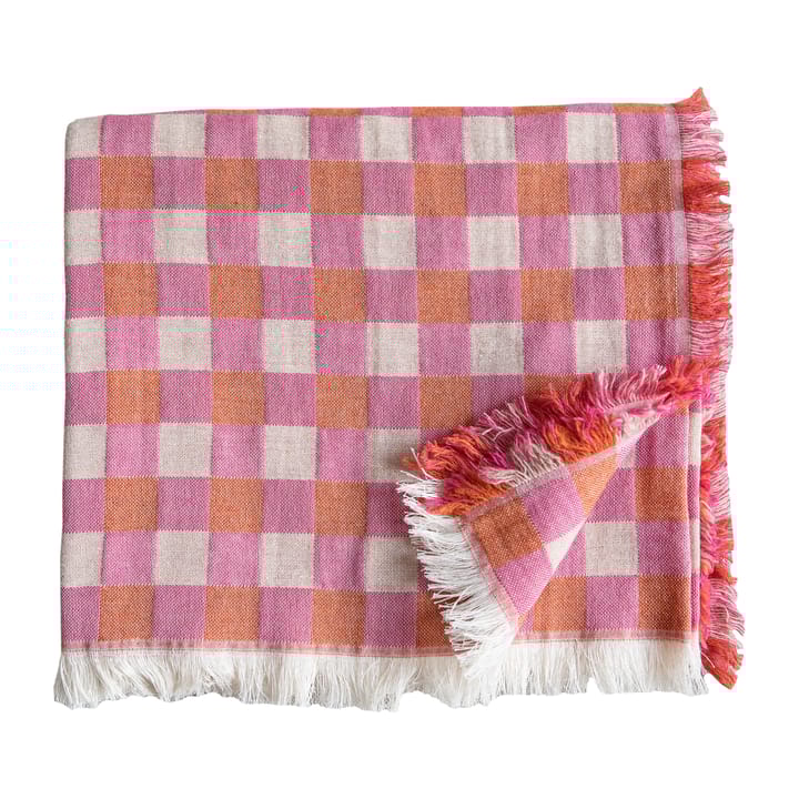 Poppy ullpledd 260 x 260 cm - Rosa - Brita Sweden