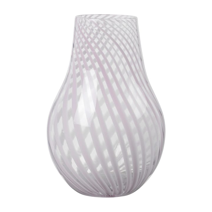 Ada Cross Stripe vase 22,5 cm - Lavender grey - Broste Copenhagen