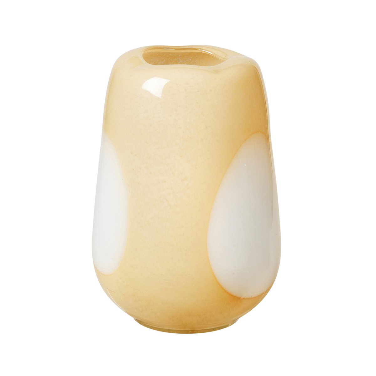 Bilde av Broste Copenhagen Ada Dot glassvase 26 cm Golden fleece yellow