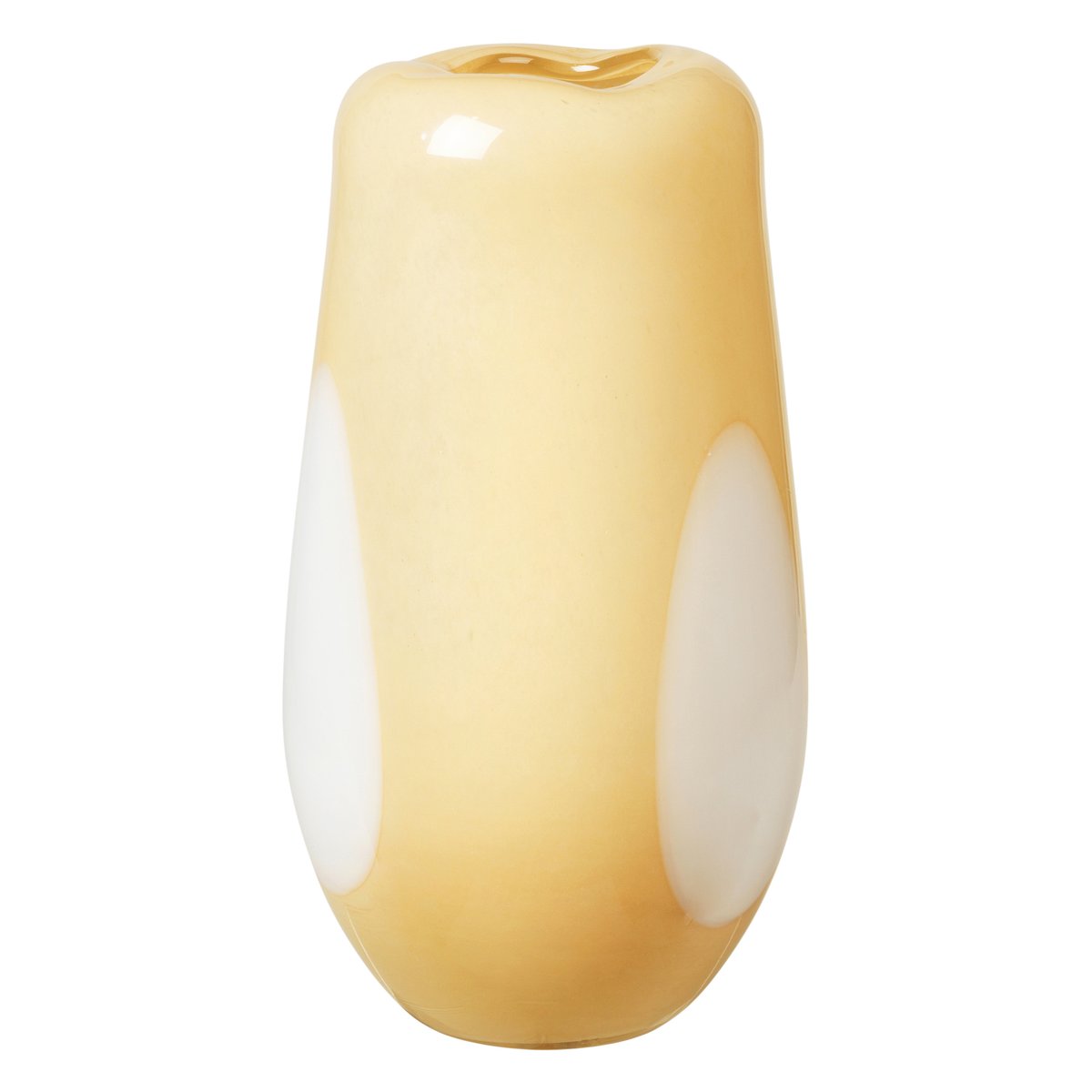 Bilde av Broste Copenhagen Ada Dot glassvase 37 cm Golden fleece yellow