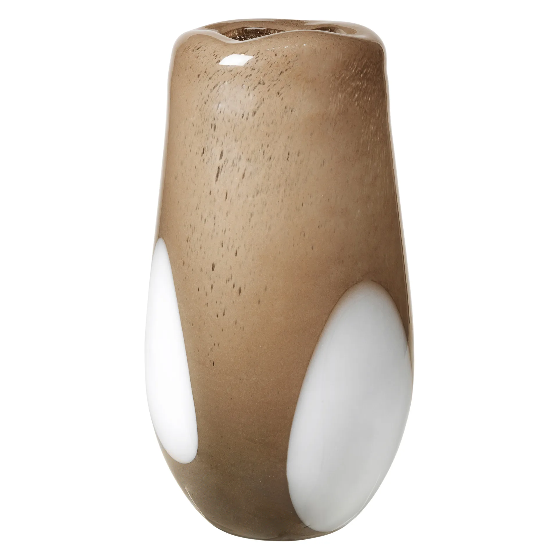 Ada Dot glassvase 37 cm, Simply taupe warm grey Broste Copenhagen