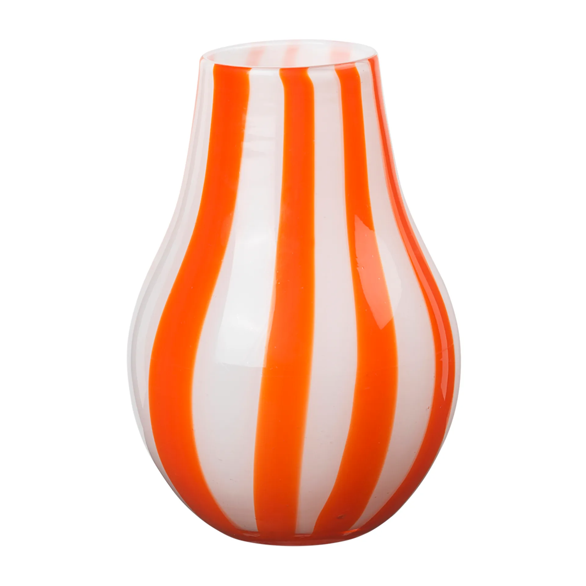 Ada Stripe vase 22,5 cm, Pumpkin orange Broste Copenhagen