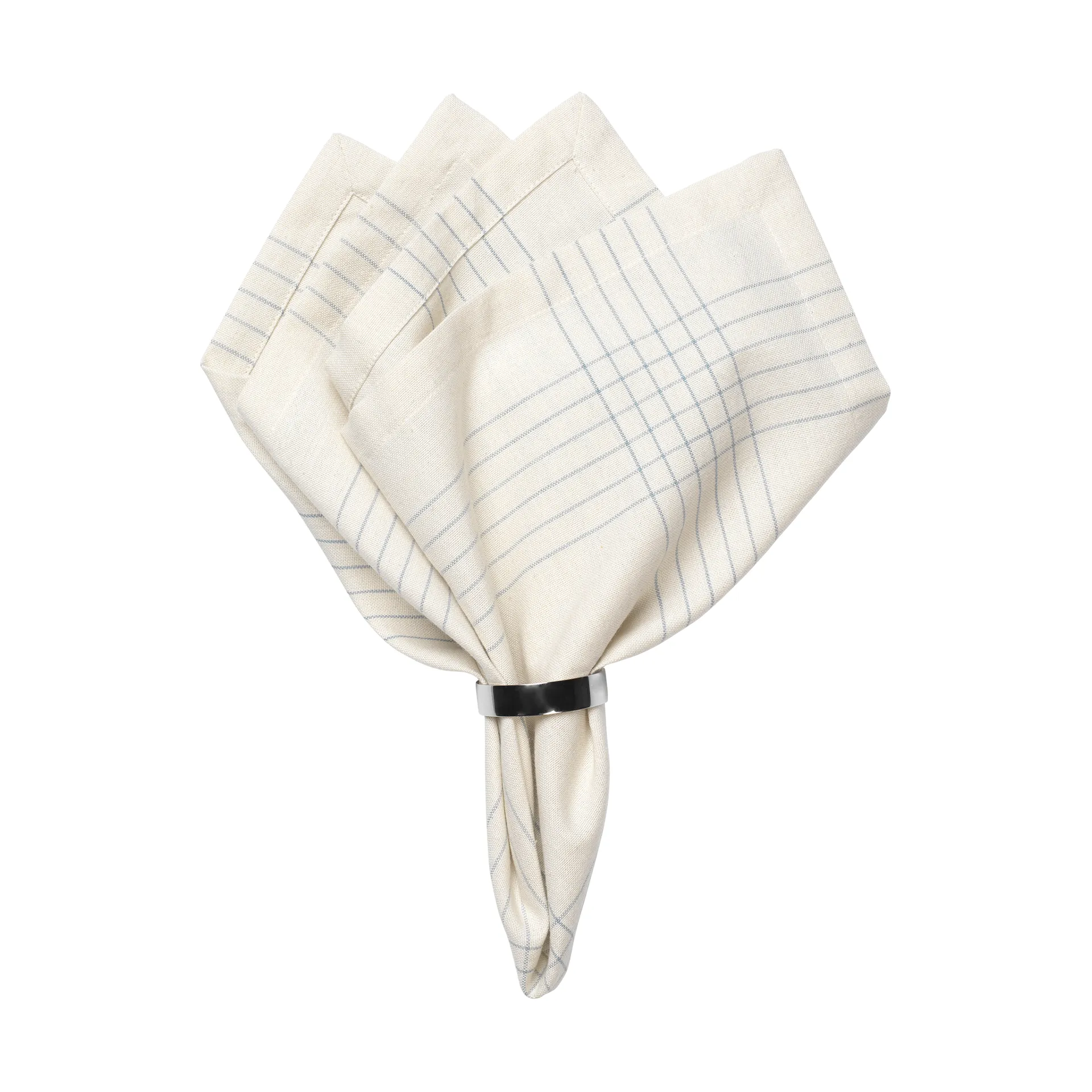 Alice stoffserviett 45x45 cm, Dusty blue-natural Broste Copenhagen