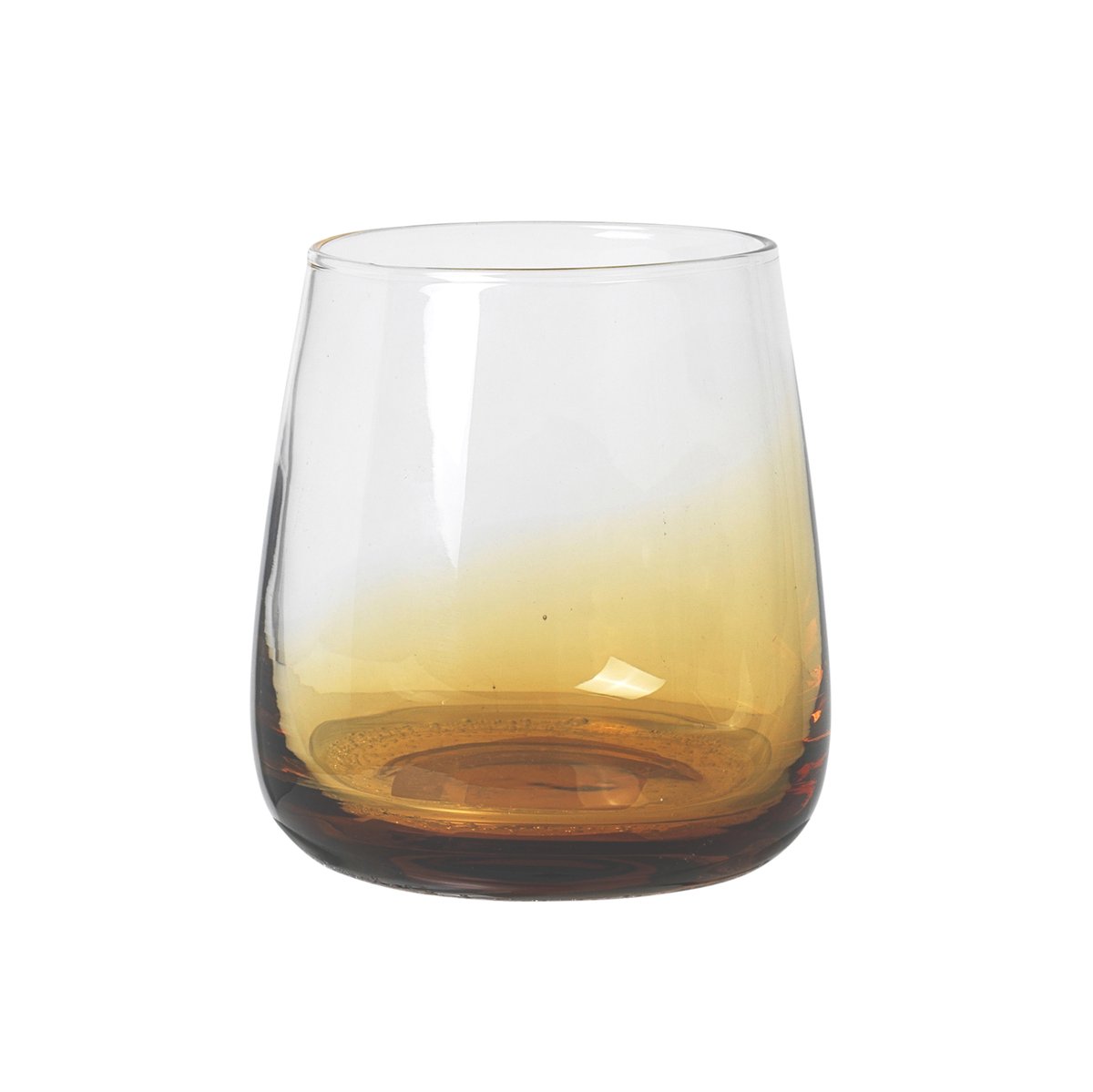35 cl. Amber munnblåst drikkeglass