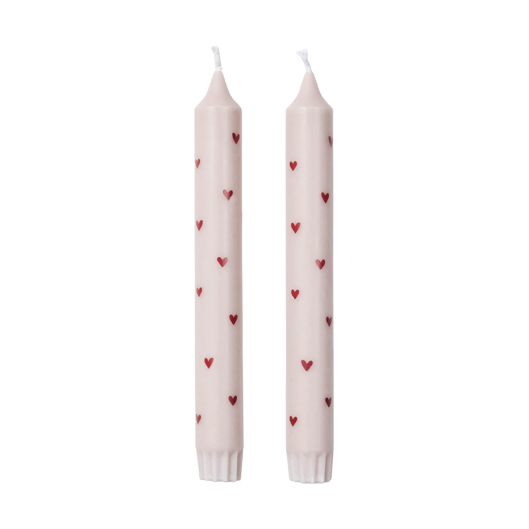 Amor kronlys 2-pk, Light pink-red Broste Copenhagen