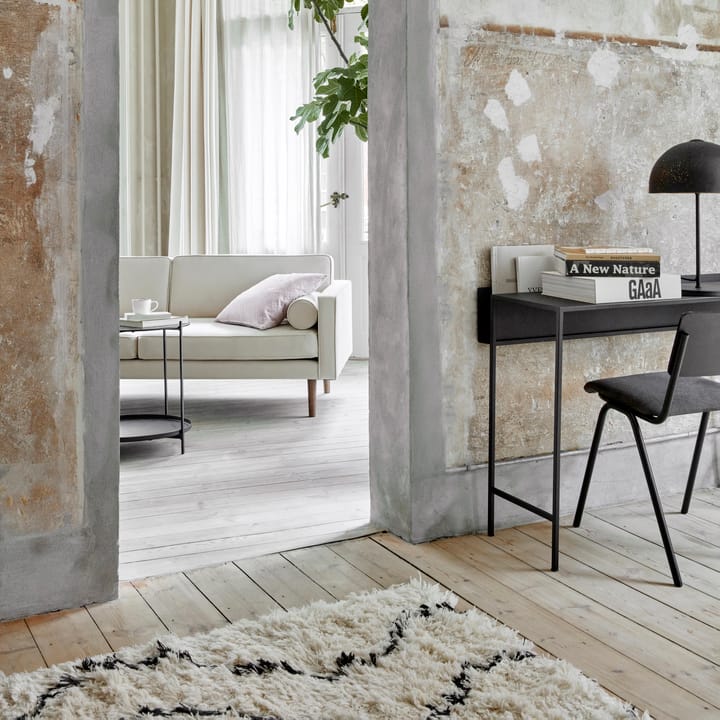 Angar teppe hvit-svart - 140x200 cm - Broste Copenhagen