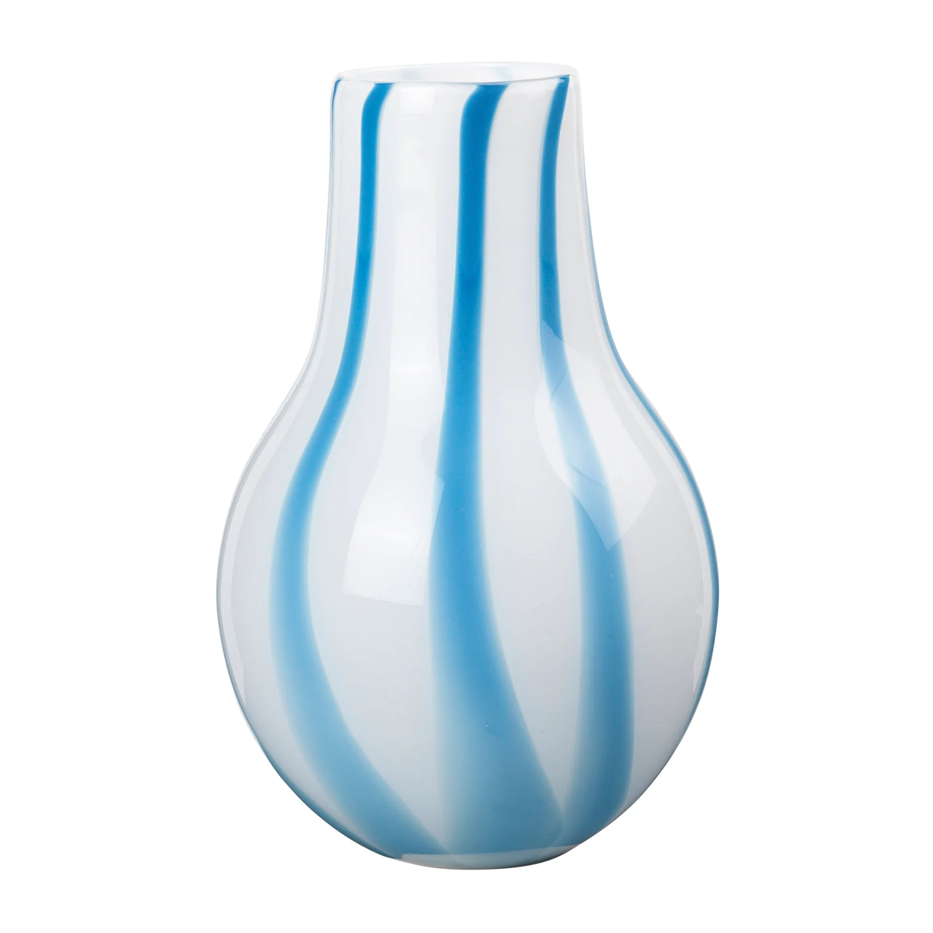 Asa Stripe vase 37 cm, Plein air light blue Broste Copenhagen