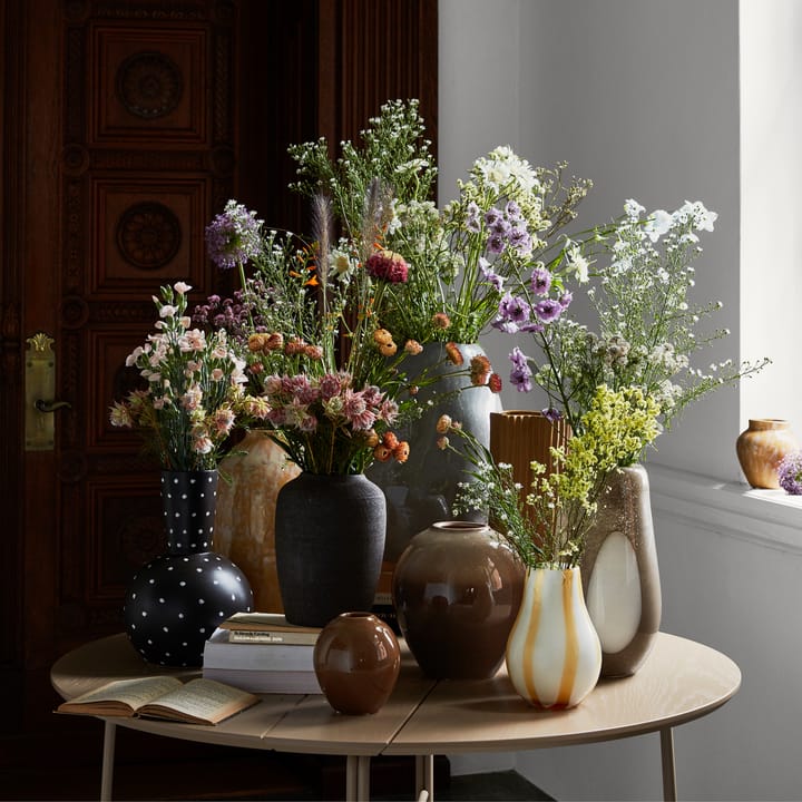 Bella keramikvase 35 cm, Turkish coffee black Broste Copenhagen