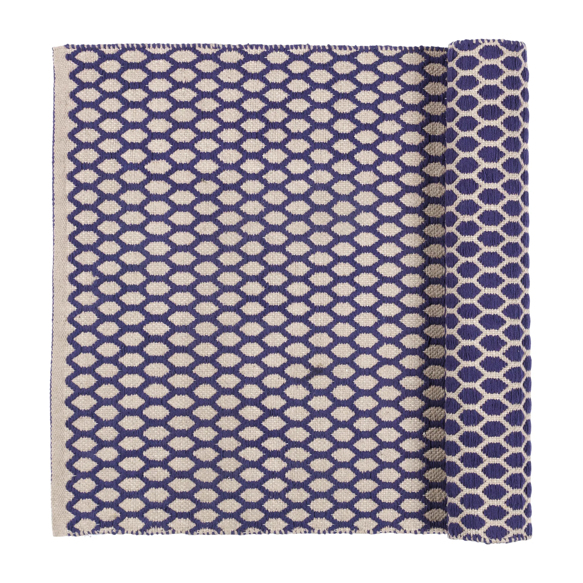 Boris teppe 70 x 140 cm, Maritime blue Broste Copenhagen