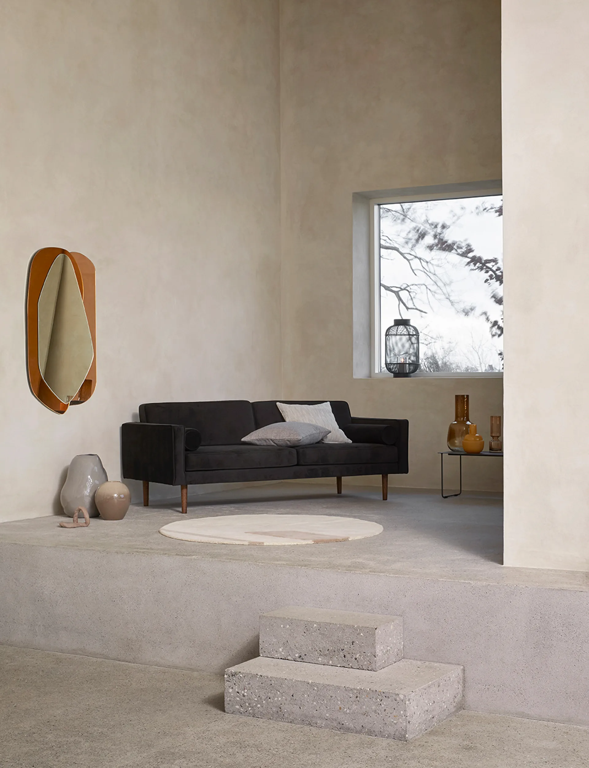 Bull lanterne Ø 31 cm, Black Broste Copenhagen