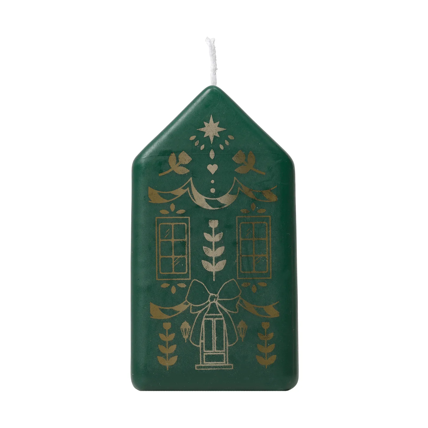 Casa blokklys, Dark Green-Gold Broste Copenhagen