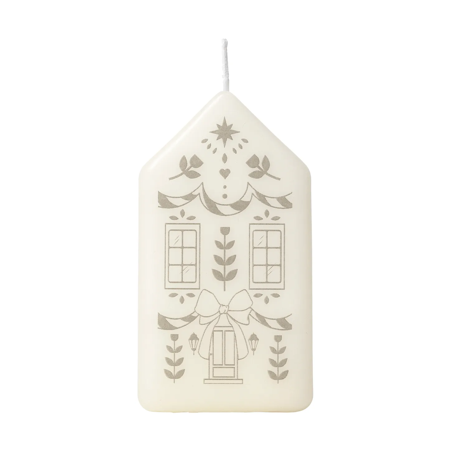 Casa blokklys, White-Silver Broste Copenhagen