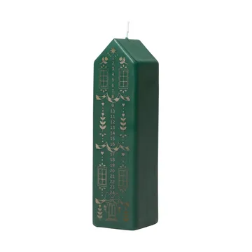 Casa kalenderlys - Dark Green-Gold - Broste Copenhagen