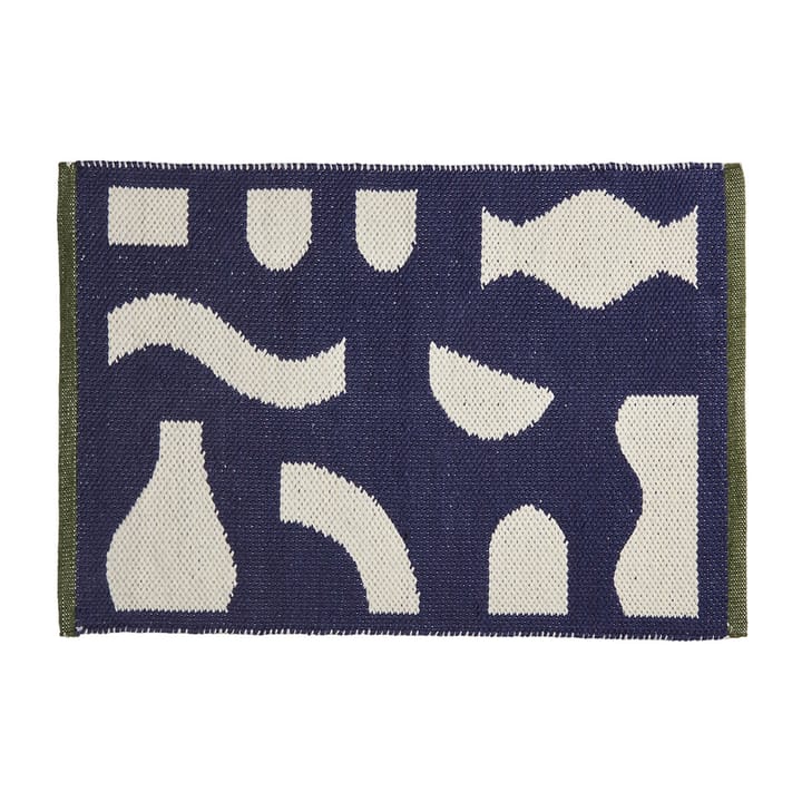 Ceres dørmatte 50 x 70 cm, Recycled pet blue Broste Copenhagen