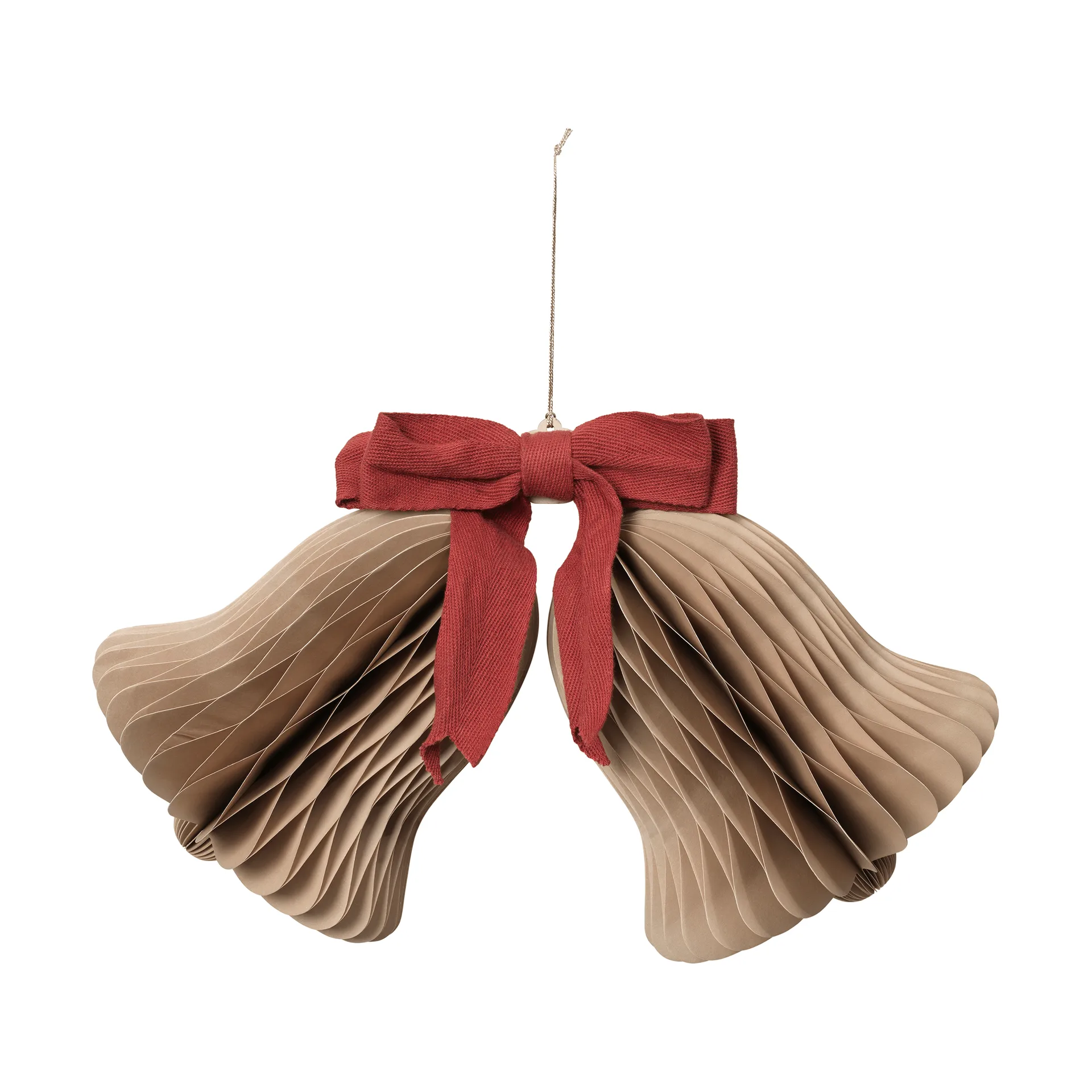 Chime bjelle juleoppheng, Natural Brown-Red Broste Copenhagen