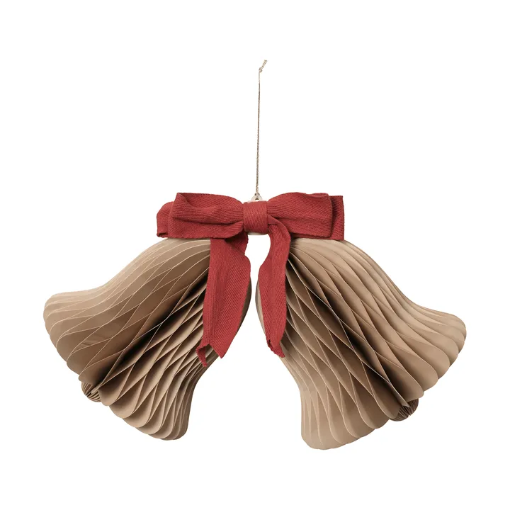 Chime bjelle juleoppheng - Natural Brown-Red - Broste Copenhagen