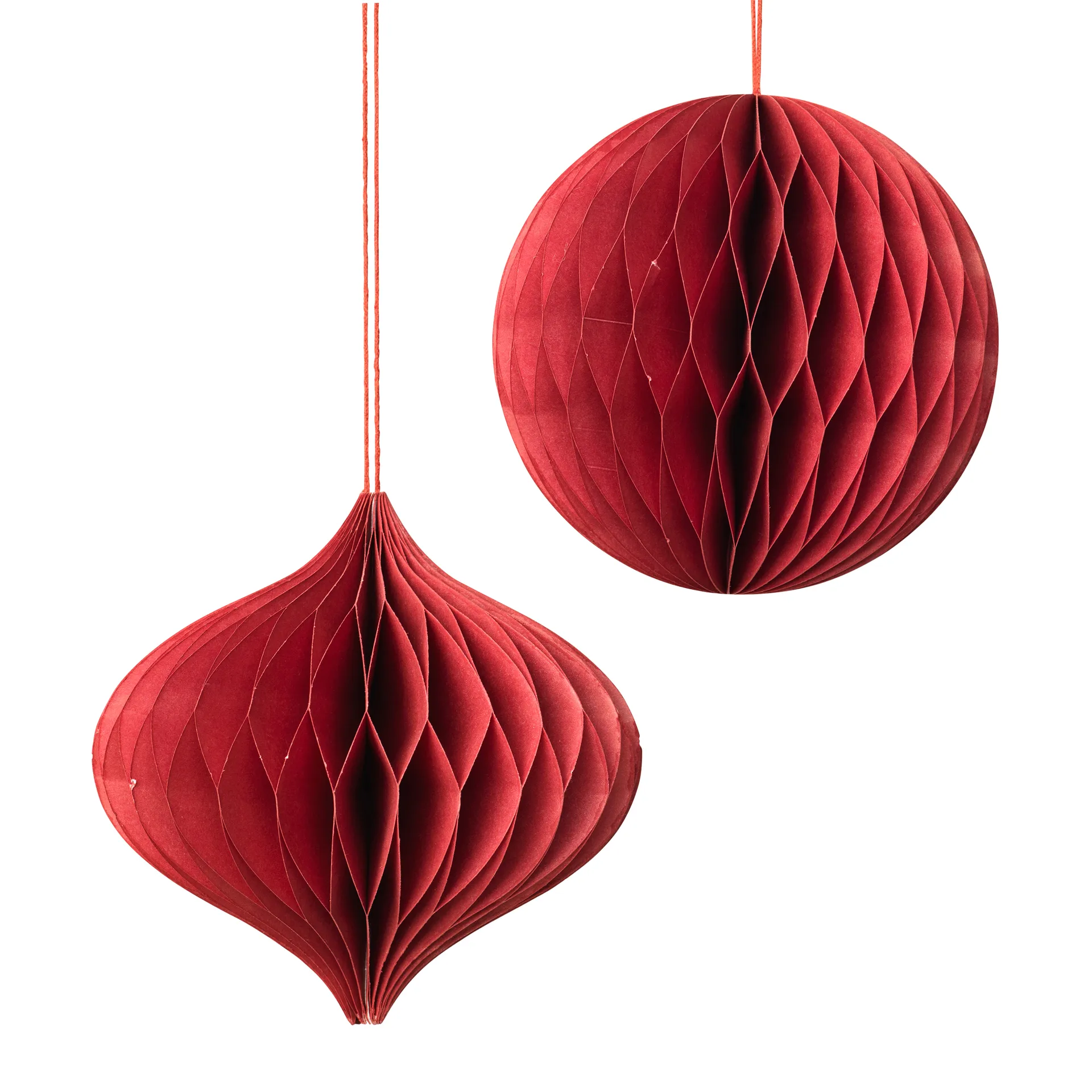 Christmas mix julekule-juldekorasjon 2 deler Pompeian red Broste Copenhagen