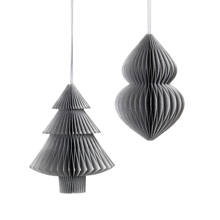 Christmas mix juletre-juldekorasjon 2 deler Silver Broste Copenhagen