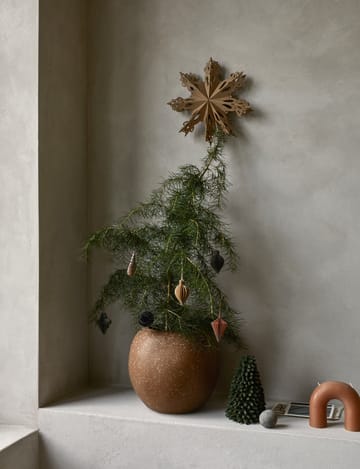 Christmas mix juletrepynt 6-pakning - Natural brown - Broste Copenhagen
