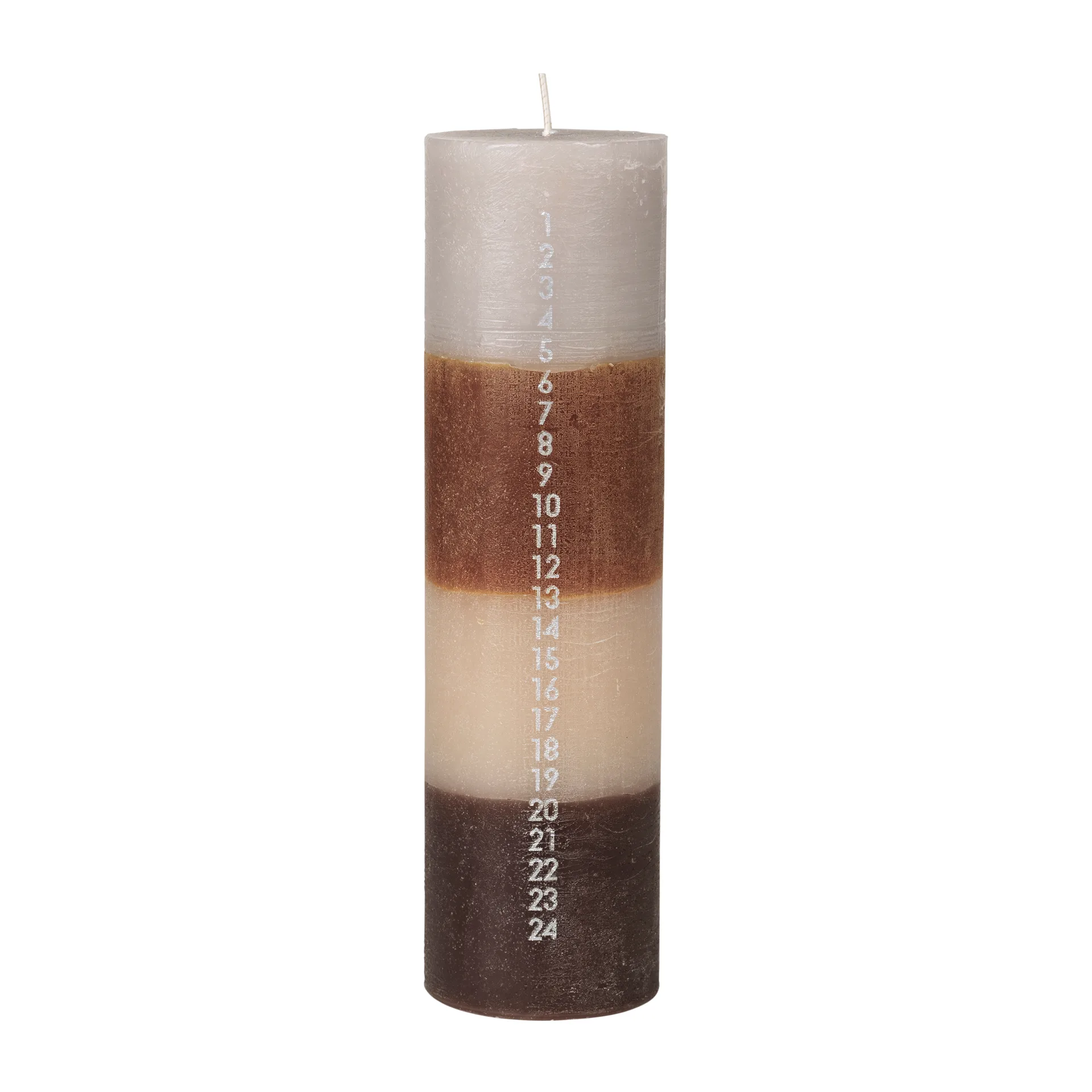 Colorblock kalenderlys, Multi-brown Broste Copenhagen