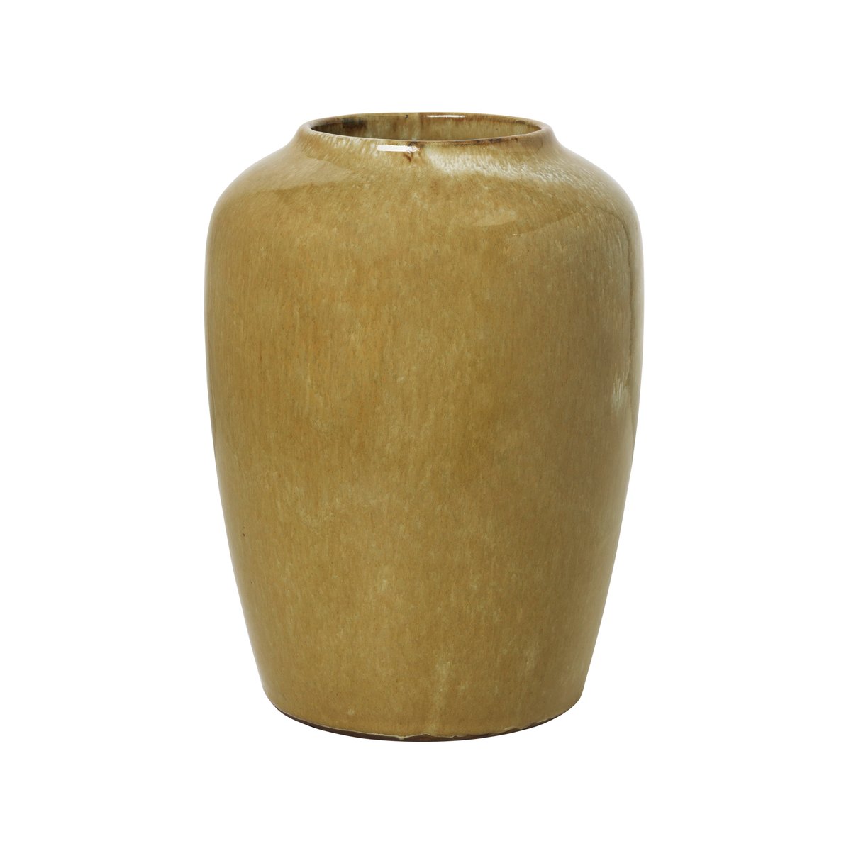 Bilde av Broste Copenhagen Cph Curve keramikvase 245 cm Dark yellow