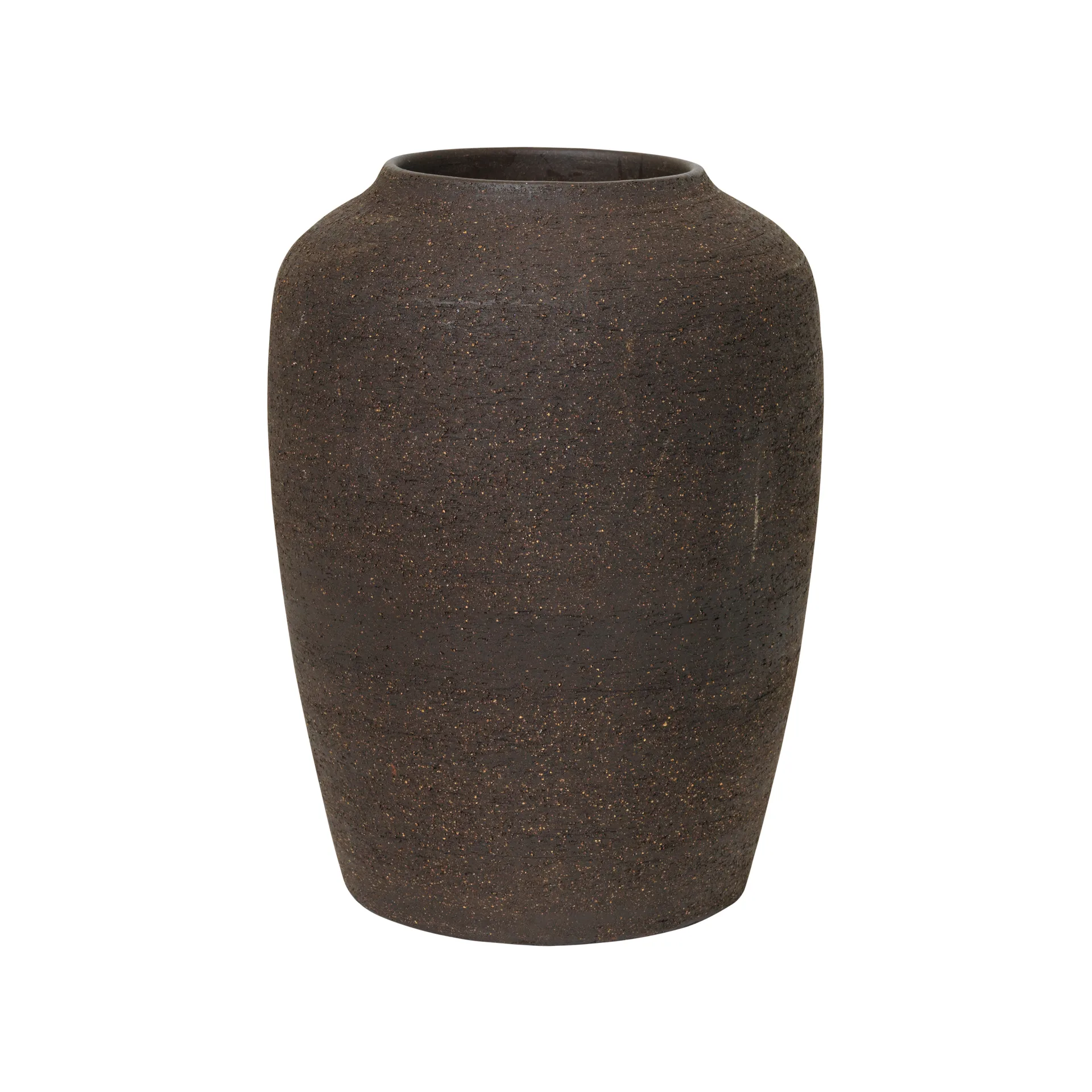 Cph Curve keramikvase 24,5 cm, Raw brown Broste Copenhagen