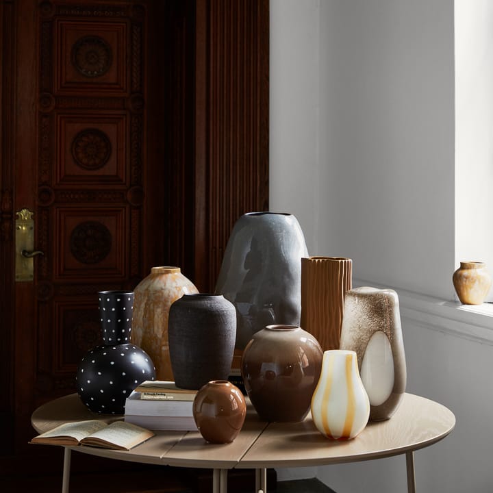 Cph Curve keramikvase 24,5 cm, Raw brown Broste Copenhagen