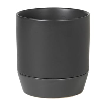 Denise krukke med fat Ø 14 cm - Charcoal grey - Broste Copenhagen