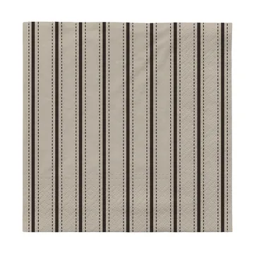 Dolly papirsservietter 33x33 cm 20-pk - Black-off white - Broste Copenhagen