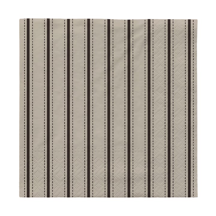 Dolly papirsservietter 33x33 cm 20-pk - Black-off white - Broste Copenhagen