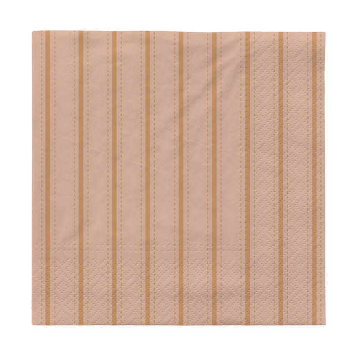 Dolly papirsservietter 33x33 cm 20-pk - Soft pink-cinnamon sand - Broste Copenhagen
