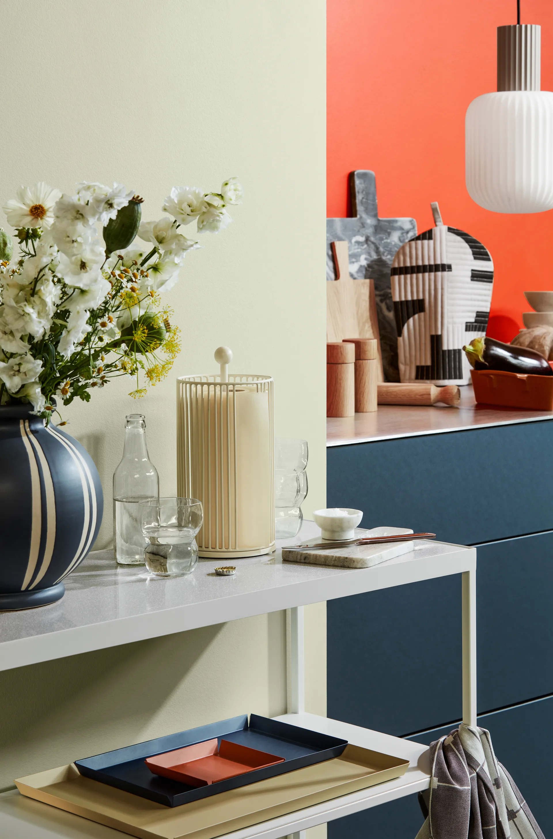 Edda tørkerullholder 28 cm, Light warm grey Broste Copenhagen