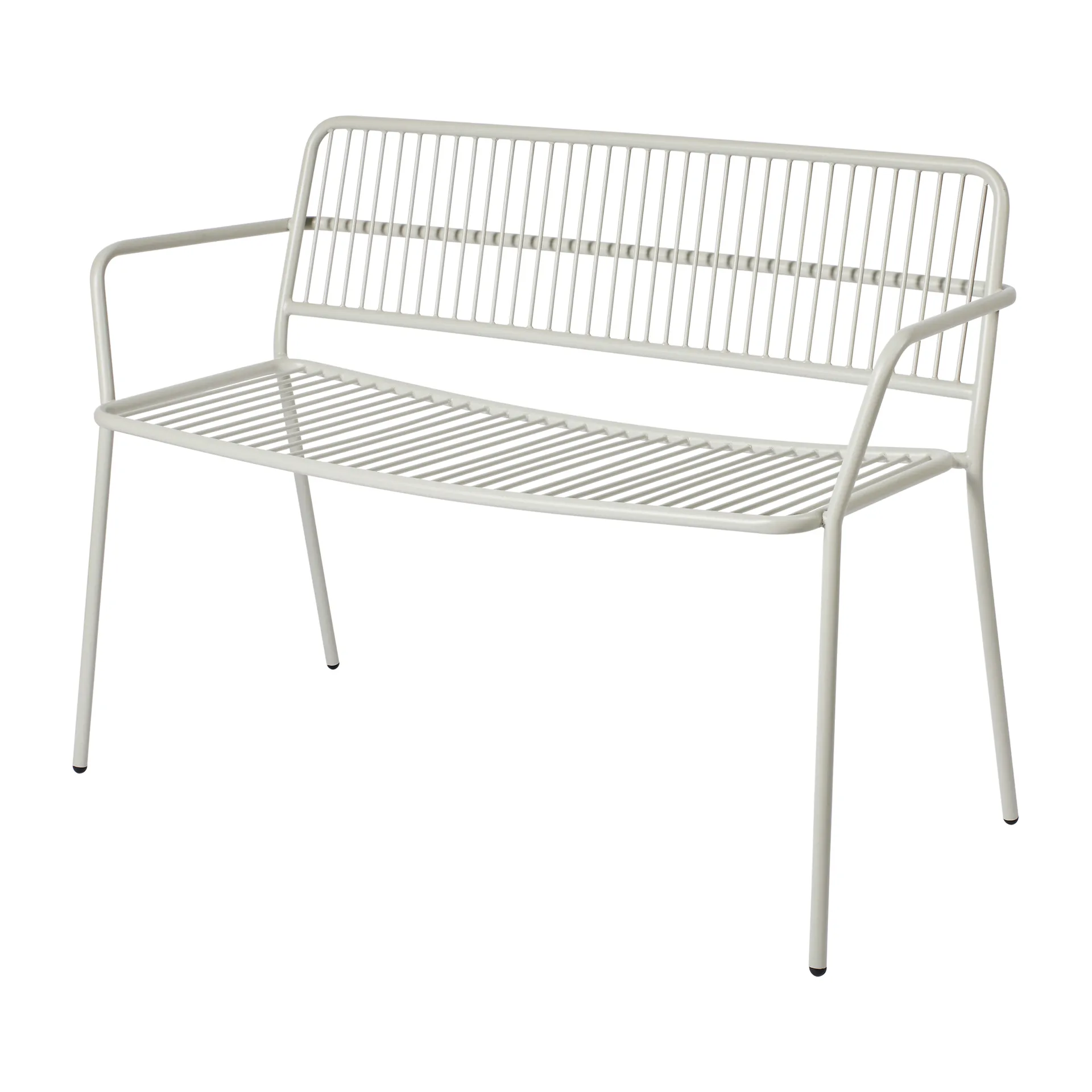 Eden benk med armlene, Beige grey Broste Copenhagen