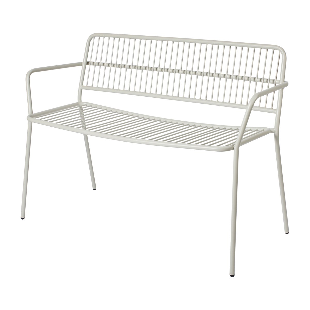 Bilde av Eden benk med armlene Beige grey