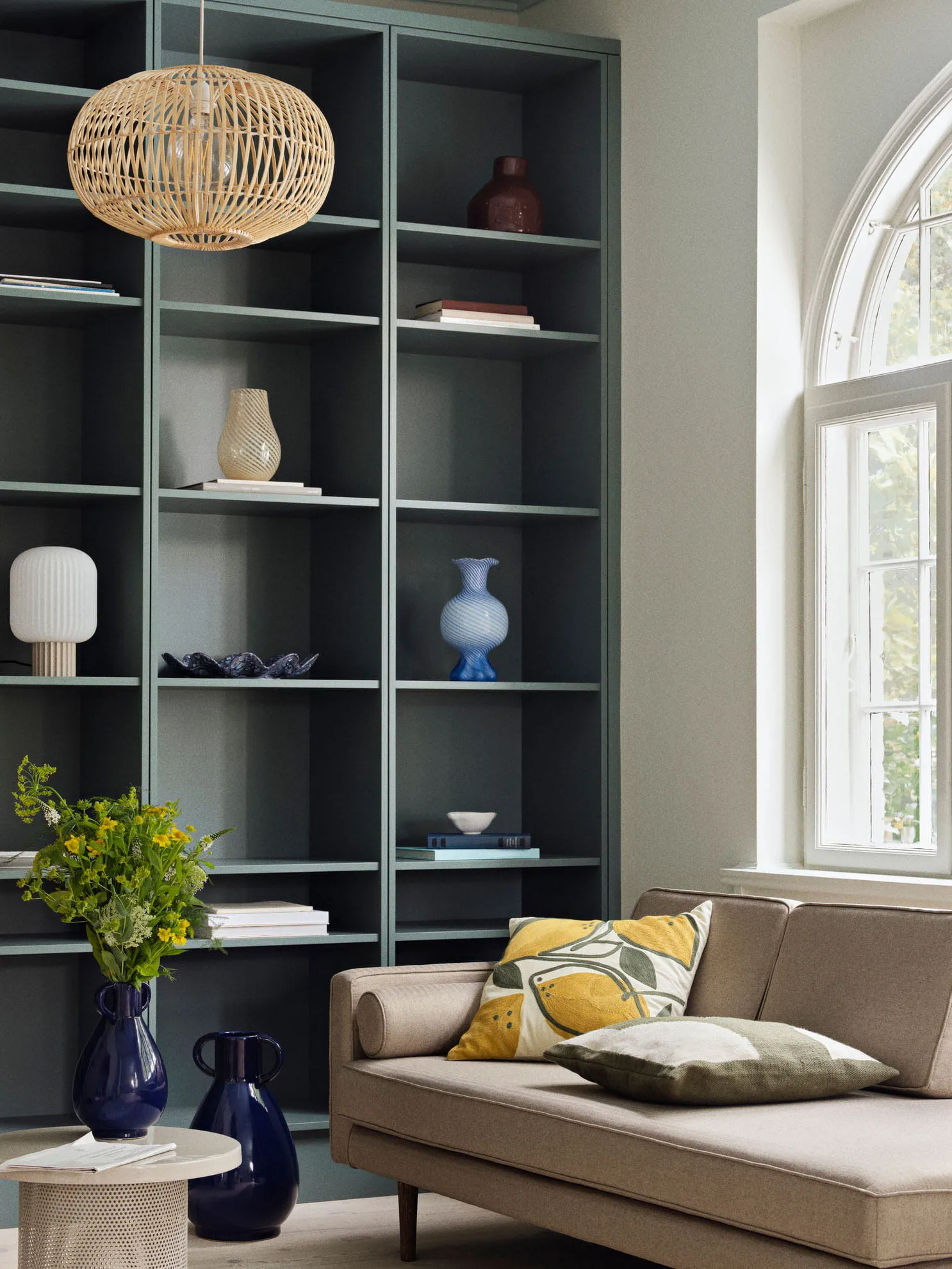 Eilo putetrekk 50 x 50 cm, Recycled pet green Broste Copenhagen