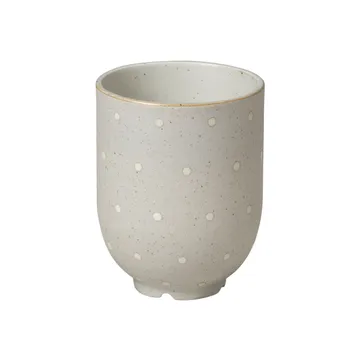 Eli kopp 20 cl - Matte soft light grey dots - Broste Copenhagen