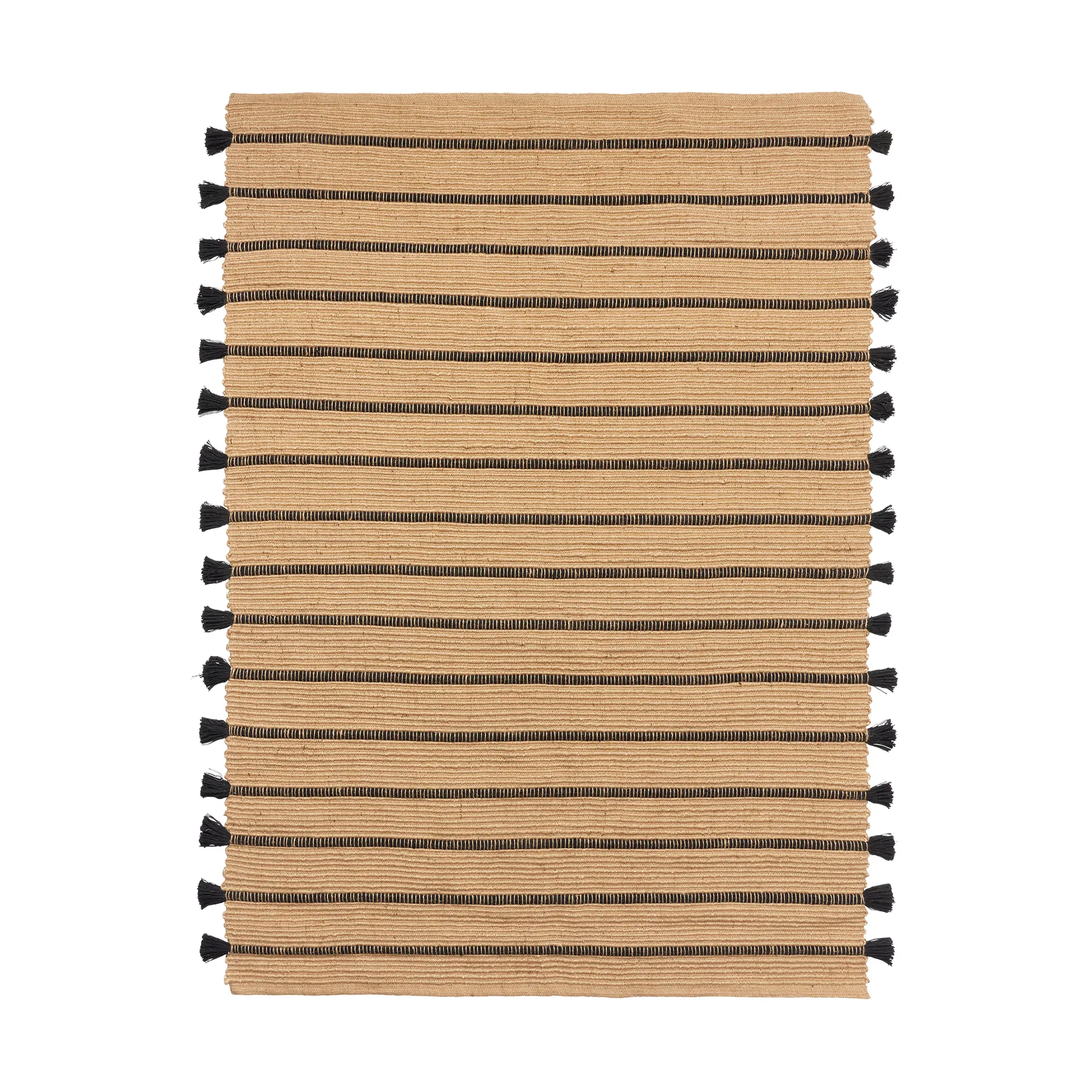 Ezra teppe 140x200 cm, Natural-black Broste Copenhagen