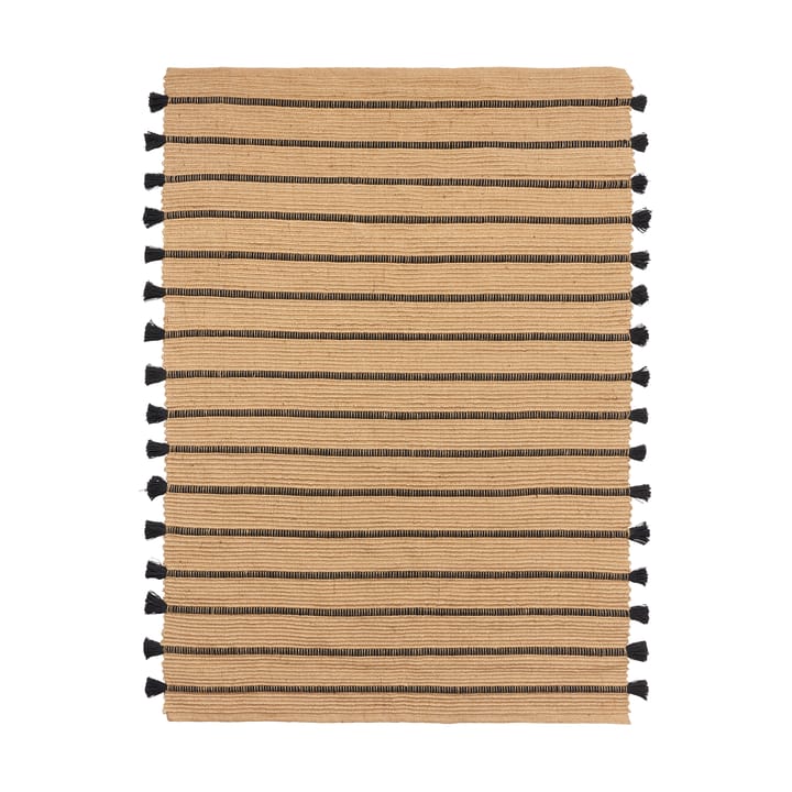 Ezra teppe 140x200 cm - Natural-black - Broste Copenhagen