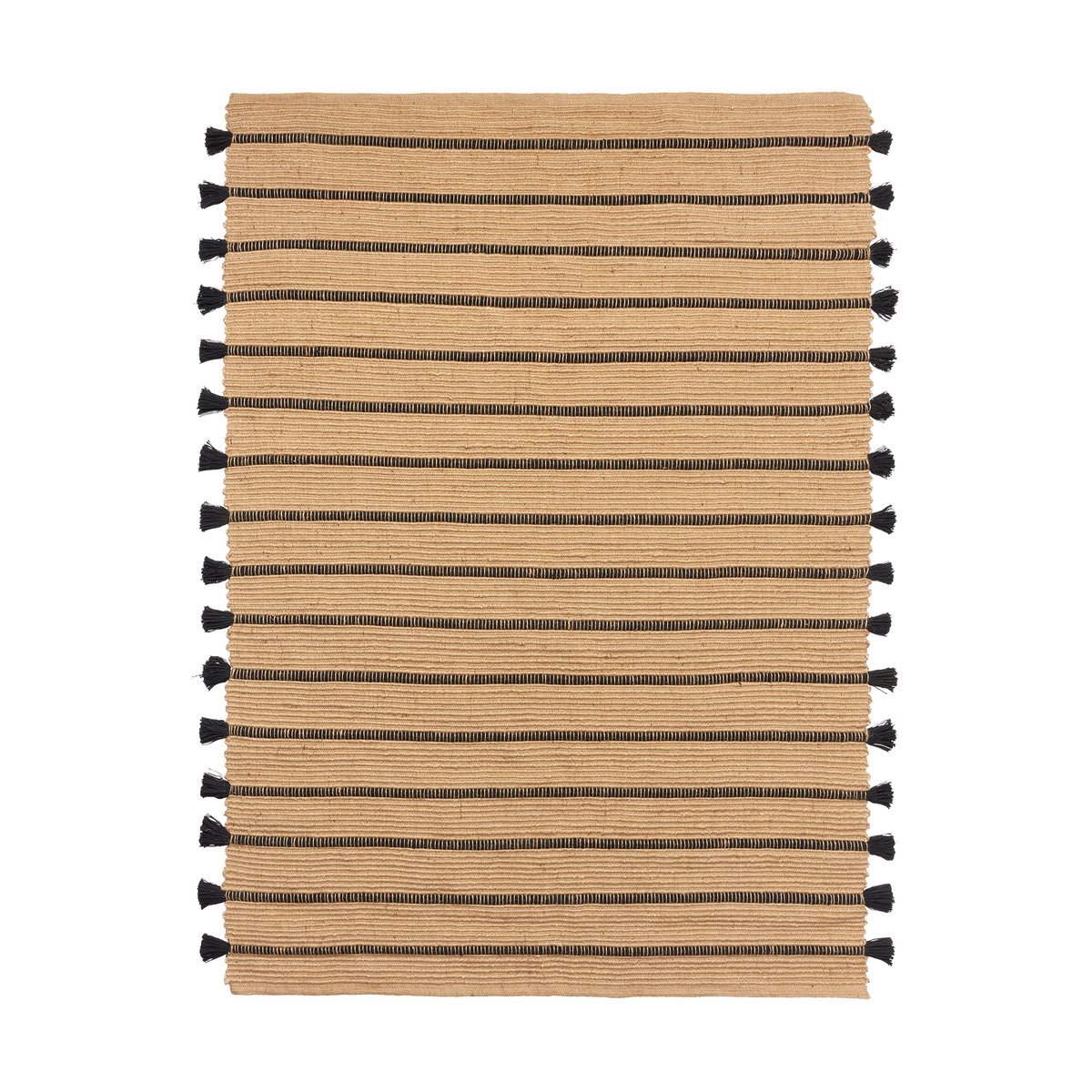 Bilde av Broste Copenhagen Ezra teppe 140x200 cm Natural-black