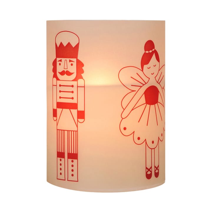 Fairy Tale lys 12 cm, Hvit-rød Broste Copenhagen