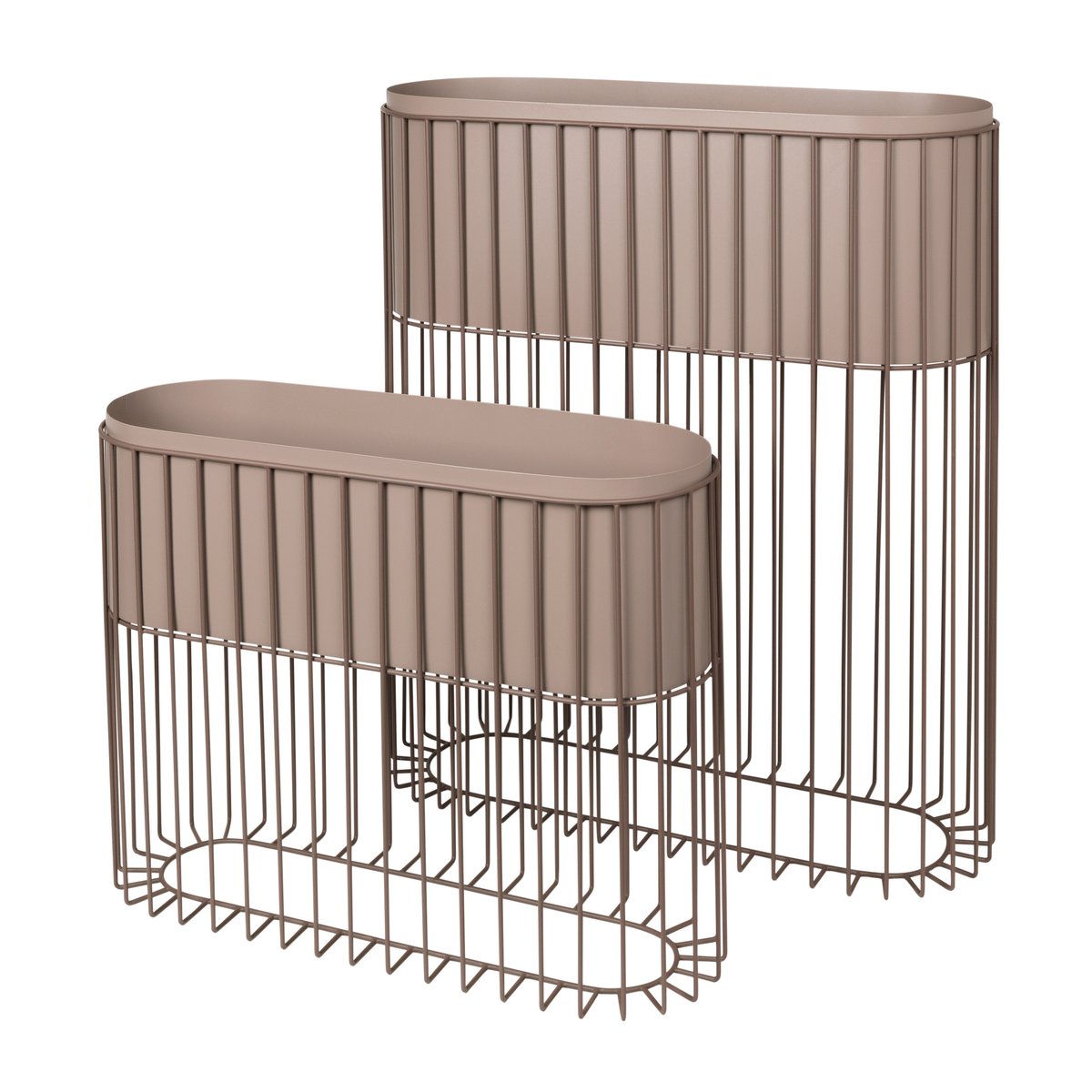 Bilde av Broste Copenhagen Fenja blomsterboks sett Simply taupe warm grey