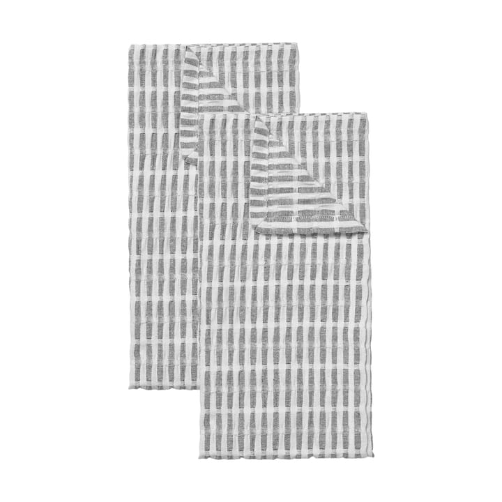 Folke kjøkkenhåndkle 50x70 cm 2-pakn. - Black-natural - Broste Copenhagen