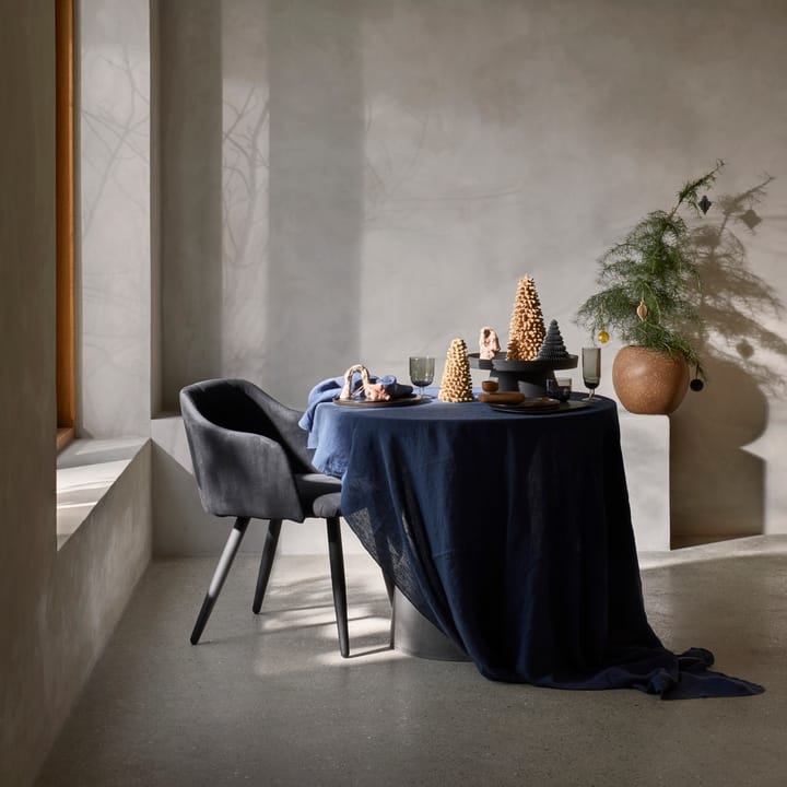 Gracie bordduk 160x300 cm - mørkeblå - Broste Copenhagen