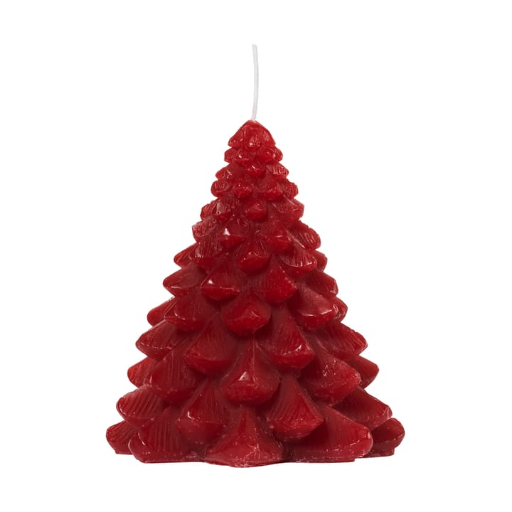 Granny Christmas tree lys Ø9x10 cm - Burgundy - Broste Copenhagen